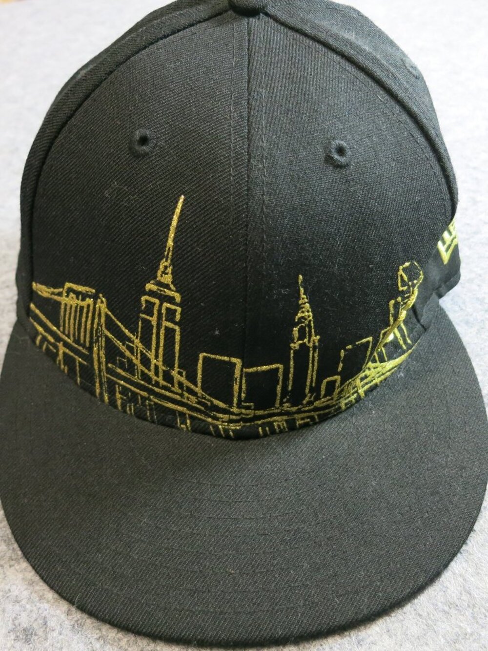 New Era 59FIFTY New York Yankees‎ Fitted Hat MLB On Field Cap Good Sz 7.5 Cap